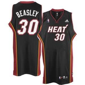  adidas Miami Heat #30 Michael Beasley Black Swingman 