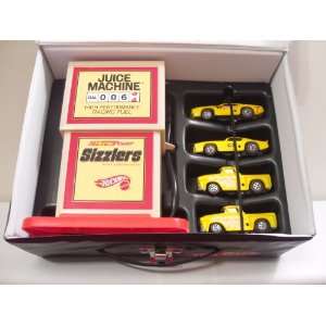  SIZZLERS HOT WHEEL RACE CASE W/Juice Machine Recharger 