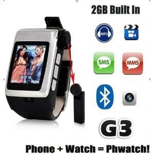  1.5 Inch Touch Screen Quad band Watch Mobile Phone with 