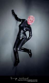   Pink Rubber Bathing Cap, Smooth Skin Wetsuit and Riding Boots  