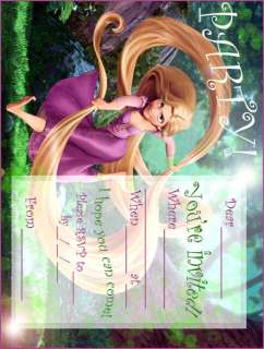 Disney Tangled Party Invitations 20 Pack 3.5 x 5 Inch  