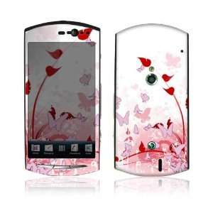 Sony Ericsson Xperia Neo and Neo V Decal Skin   Pink Butterfly Fantasy