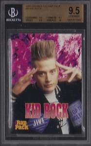   RAP PACK KID ROCK TRADING CARD DETROIT MICHIGAN BGS 9.5 RARE LOW POP