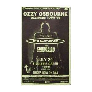  Ozzy Osbourne Handbill and a Poster flat Black Sabbath 