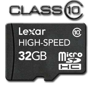 Lexar 32GB 32G micro SD microSDHC SDHC TF Flash Memory Card Class10 