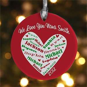  Personalized Christmas Ornaments   Heart of Love