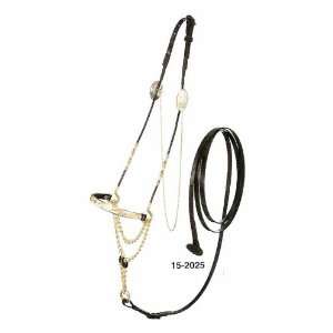   Silver Nose Arabian Cable Show Halter with Lead