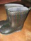 capelli kids polka dot rain muck boots size 12 13