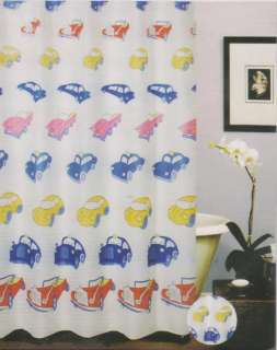 Cars Fabric shower Curtain  