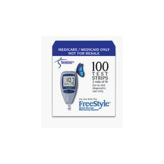  Freestyle Gluco Test Strips Medicare/Medicaid 100 Ea 