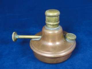 Antique Manning Bowman & Co Copper & Brass Oil Lamp 1904 3.5  