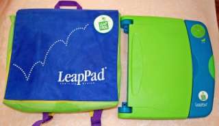 LeapFrog LeapPad LEARNING SySTEM Laptop + Case _ EUC _ Games ship free 