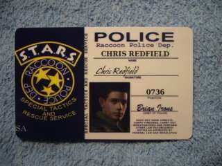 id cards resident evil Chris Redfield Re5  
