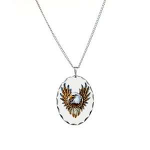   Charm Bald Eagle with Feathers Dreamcatcher Artsmith Inc Jewelry