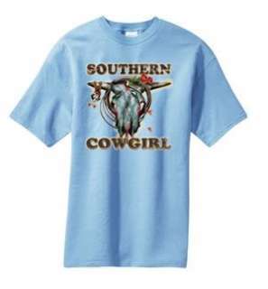 Southern Cowgirl Skull Spurs Rose T Shirt S  6x  