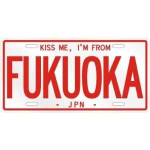  NEW  KISS ME , I AM FROM FUKUOKA  JAPAN LICENSE PLATE 