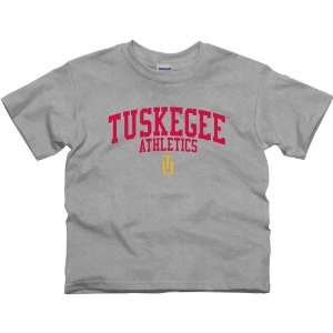  Tuskegee Golden Tigers Youth Athletics T Shirt   Ash 
