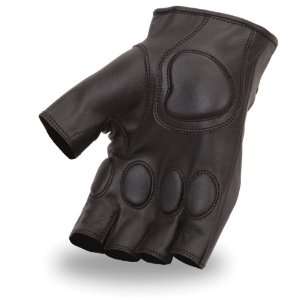  First Manufacturing Fingerless Gloves (Black, Medium) Automotive