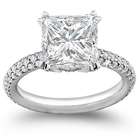 The Loose Diamond 3.50 ct. Eternity Princess Cut 14K Engagement Ring 