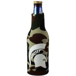   State Spartans Camo Bottle Suit Koozie Cooler