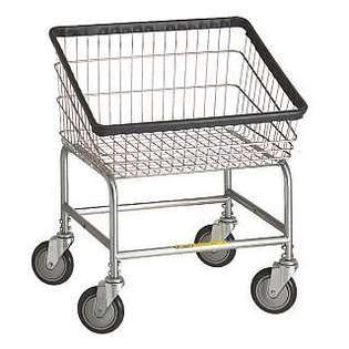 Wire Products Inc Front Load Laundry Cart 