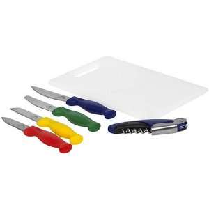 Chicago Cutlery 6 Piece Pairing Knife and Cutting Board Set  