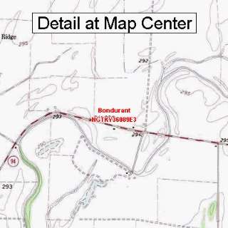 USGS Topographic Quadrangle Map   Bondurant, Kentucky (Folded 