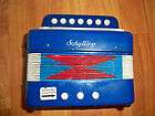   /smal​l blue Schylling accordian instrument toy. Works. #1127