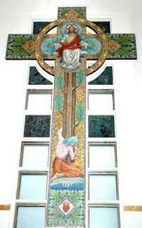 THE BEST MICRO MOSAIC GOTHIC RELIGIOUS CROSS ON   