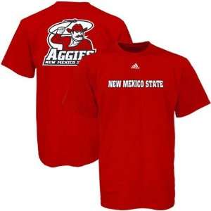  adidas New Mexico State Aggies Red Youth Prime Time T 