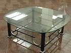 Iron Glass Top Coffee Table  