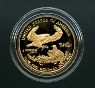   AMERICAN EAGLE HALF OUNCE US GOLD COIN ~PROOF~ RARE BOX & COA  
