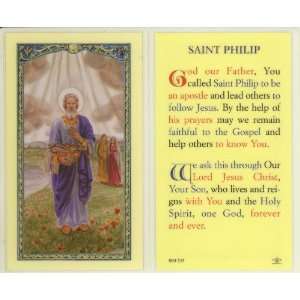  St. Philip with Prayer Holy Card (800 535) (E24 519)