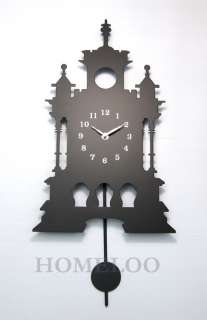 Modern Contemporary Castle Pendulum Wall Clock  
