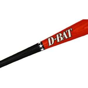  D Bat Pro Cut 243 Two Tone Baseball Bats BLACK/RED 31 