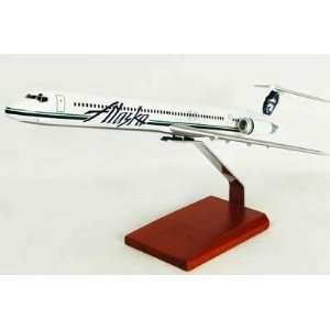 Alaska Airlines MD 80 Model Airplane  Toys & Games  