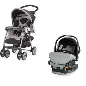    Chicco Cortina Stroller & Key Fit Car Seat in Romantic Baby