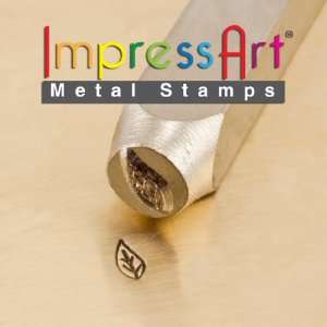  ImpressArt  6mm, Leaf Left Design Stamp