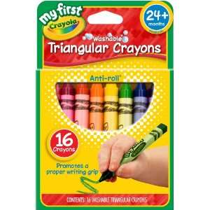    Crayola My First Crayola Triangular Crayons 16ct Toys & Games