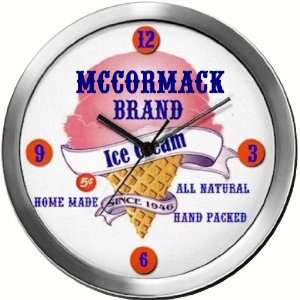  MCCORMACK 14 Inch Ice Cream Metal Clock Quartz Movement 