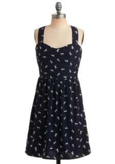 Tour de Horse Dress  Mod Retro Vintage Printed Dresses  ModCloth