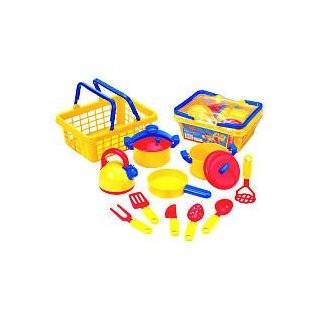 Fruit and Vegetable Basket Pretend Play Toy Foods for Childrens 