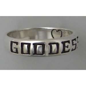  Goddess Ring in Sterling Silver with a Heart Inside Made 