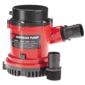 Johnson Pump 1600 Gph Bilge Pump 1 1/8 Hose 12V.  Sports 