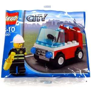  LEGO City Exclusive Mini Figure Set #30001 Firemans Car 