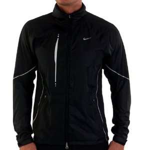 Nike Mens Distance Light Up the Night Jacket Black Size Small  