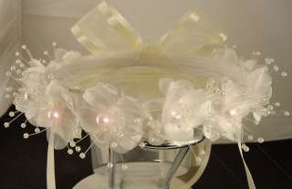 Flowers Are Decorated With Spraying Faux Pearls & Each Rosebud Is With 