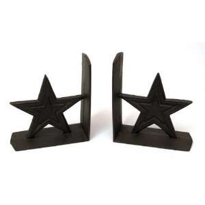  Cast Iron Star Bookends