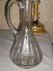Vintage Depression Blown Clear Glass Small Creamer Pitcher Etched 