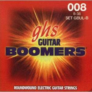  GHS Electric Guitar Boomers Roundwound Ult. Light, .008 